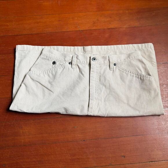 Liz Claiborne vtg 90s/y2k cream gingham mini skirt. 100% cotton. Size 10. - Picture 3 of 7